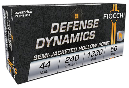 Fiocchi Defense Dynamics - 44 Magnum 240gr JHP, 500ct