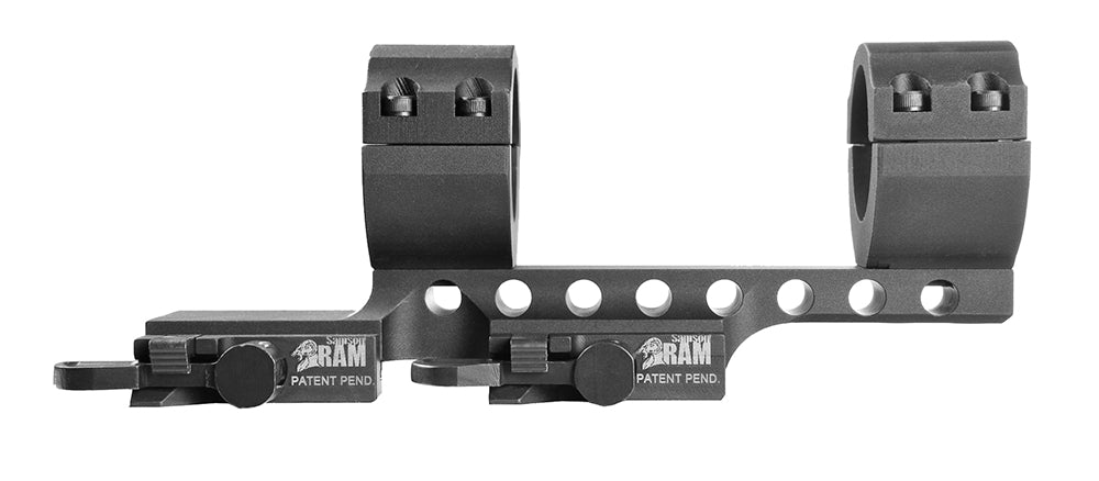 Samson 030009001 DMR Black Anodized Scope Mount/Ring Combo with Quick Release