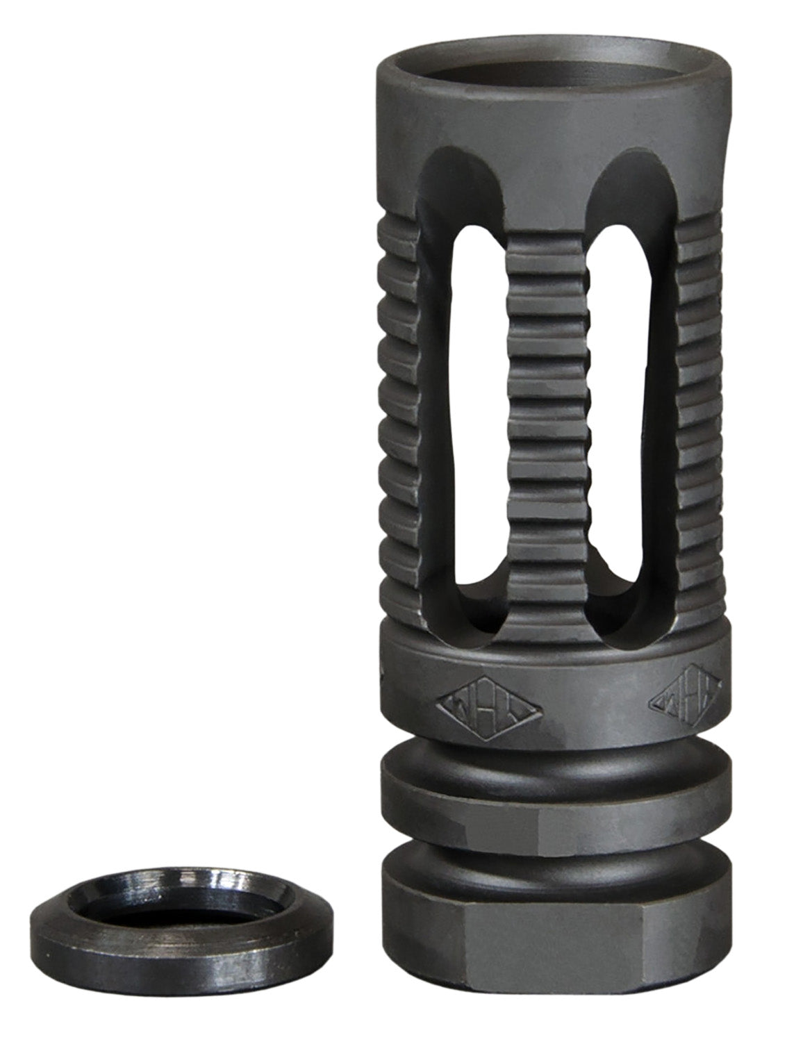 Yankee Hill Machine 285C1 Phantom Flash Hider Black Steel 1/2"-28 TPI 2.13" OAL 5.56 NATO
