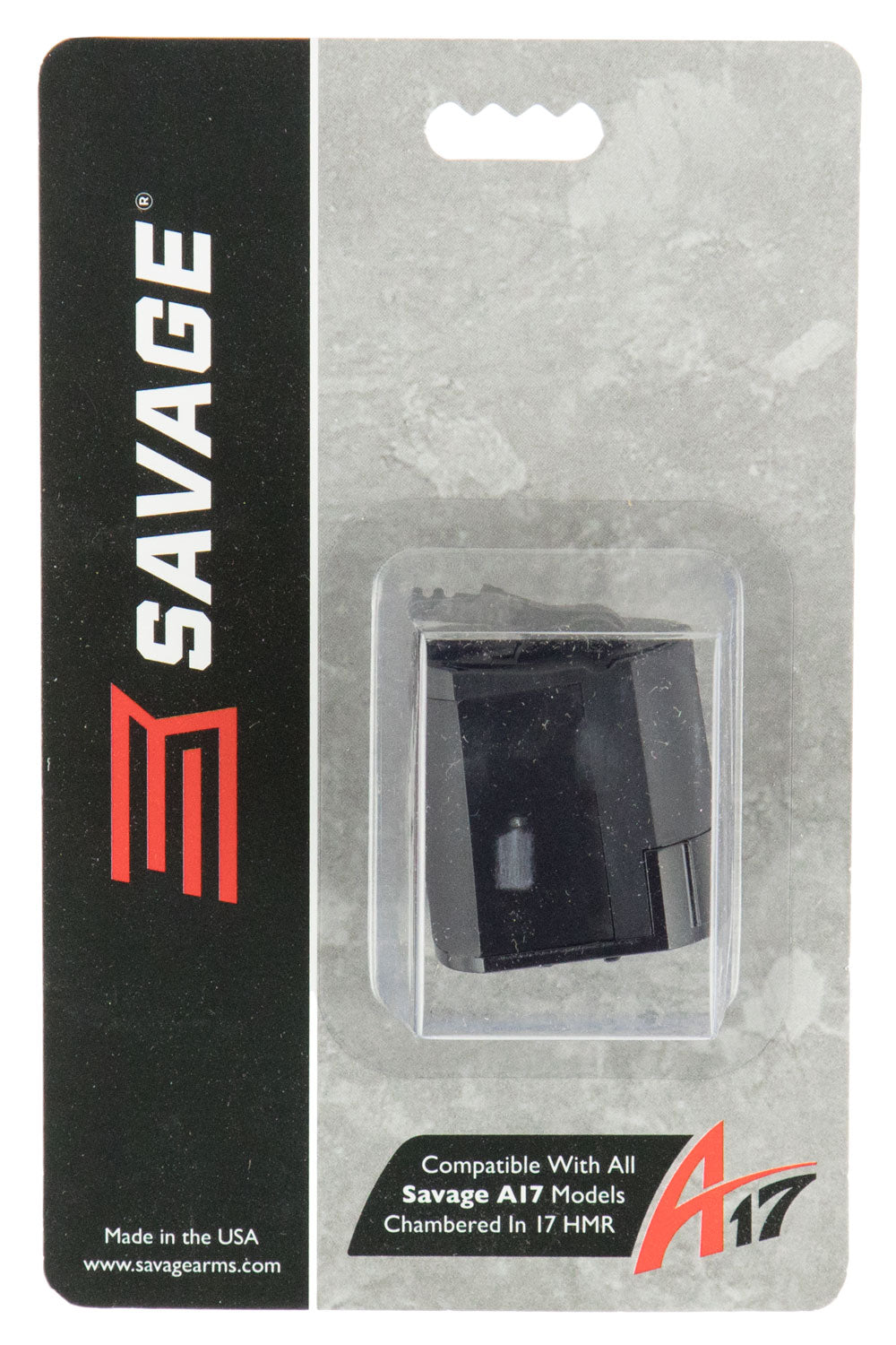 Savage Arms 90022 A17/B17 17 HMR 10-Round Rotary Black Polymer Magazine