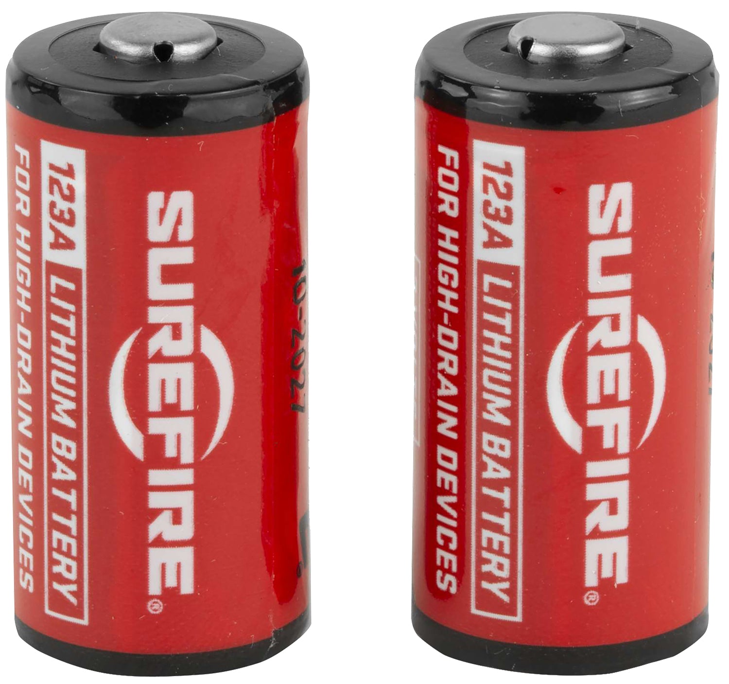 SureFire SF2CB 123A Lithium Battery 3V 1500mAh for SureFire Flashlights, 2-Pack