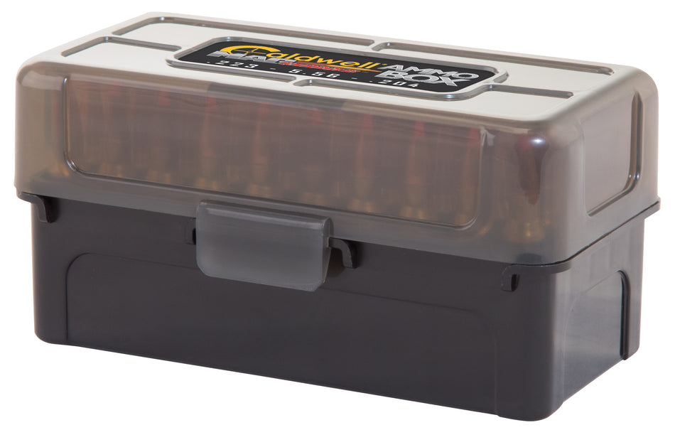 Caldwell 397623 Polymer Ammo Storage Box 223Rem/204Ruger 50rd Brown