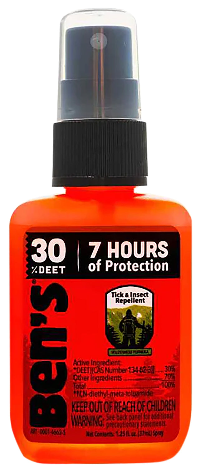Ben's 30 Tick & Biting Insect Repellent Odorless 1.25oz Spray 8-Hour Protection