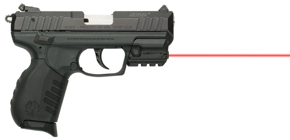 LaserMax Red Laser Rail Mount for Ruger SR22/SR9/SR40 Pistols Black