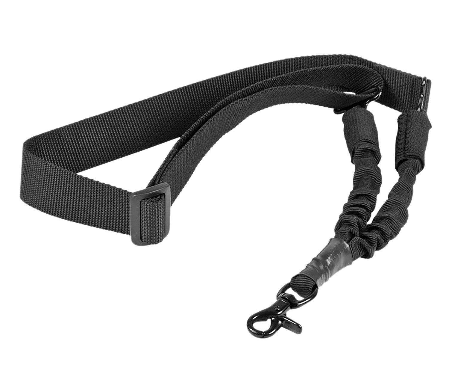 NcStar AARS1P Black Nylon Bungee Single-Point Sling 44"-60" w/AR Clamp Attachment