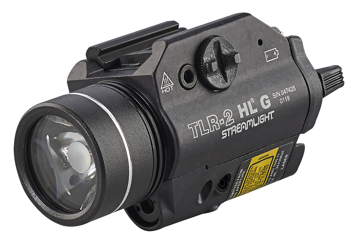 Streamlight 69265 TLR-2 HL G Rail-Mount Tactical Light Black 1000 Lumen White LED Red Laser