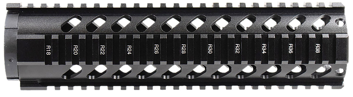 Aim Sports MT061 AR-15 Mid-Length 10" Aluminum Free Float Handguard with Picatinny Quad Rail Black