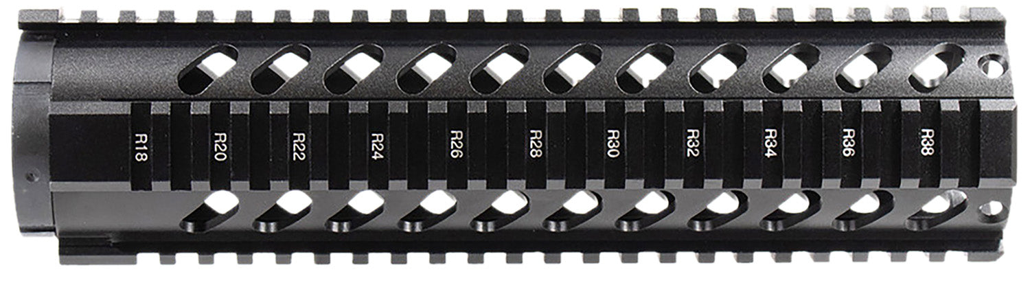 Aim Sports MT061 AR-15 Mid-Length 10" Aluminum Free Float Handguard with Picatinny Quad Rail Black