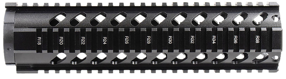 Aim Sports MT061 AR-15 Mid-Length 10" Aluminum Free Float Handguard with Picatinny Quad Rail Black