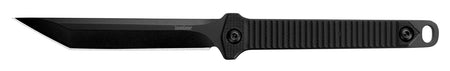 Kershaw 4008X Dune Fixed Neck Knife 3.80" Plain American Tanto Black Oxide 3Cr13MoV SS Blade Nylon Handle & Sheath