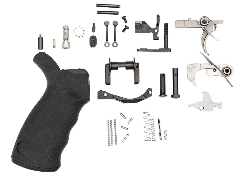 Spikes Tactical SLPK301 Black Enhanced AR Lower Parts Kit with Ambidextrous Safety and Ergo Grip