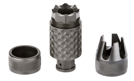 Spikes Tactical SAKB0100 Barking Spider 2 Muzzle Brake 5.56 NATO 4140 Chromoly Black Nitride 1/2-28