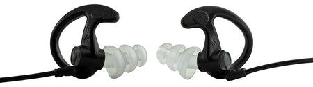 SureFire EP5BKMPR Sonic Defenders Max Polymer 26 dB Full Block Flanged Earplugs Black Medium Adult
