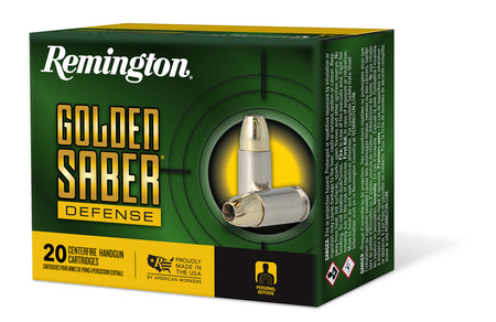 Remington Golden Saber Brass Jacket Hollow Point 185 Grain .45 ACP/Auto 1140 fps 047700489308