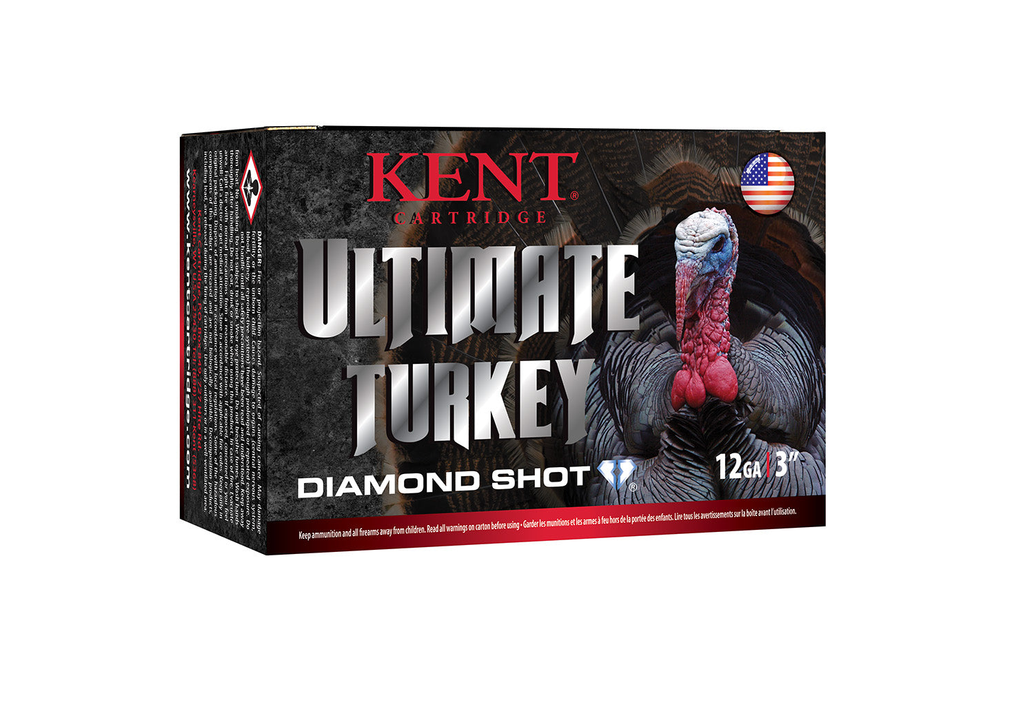 Kent Cartridge C123TK505 Ultimate Turkey 12 Gauge 3" 1-3/4oz 5 Shot 1310 fps 656308990552