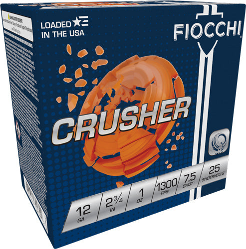 Fiocchi 12CRSR75   12 Gauge 2.75"  7.5 Shot 1300 FPS. 762344850726