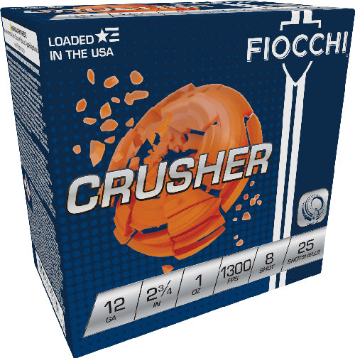 Fiocchi 12CRSR8   12 Gauge 2.75"  8 Shot 1300 FPS. 762344850733