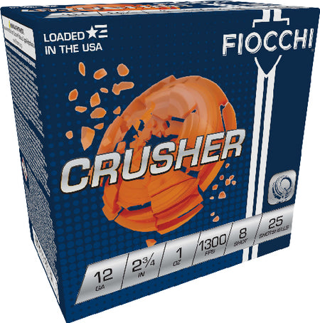 Fiocchi 12CRSR8   12 Gauge 2.75"  8 Shot 1300 FPS. 762344850733