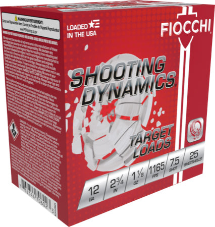 Fiocchi 12SD18L7   12 Gauge 2.75" 1-1/8oz 7.5 Shot 1250 FPS. 762344852805