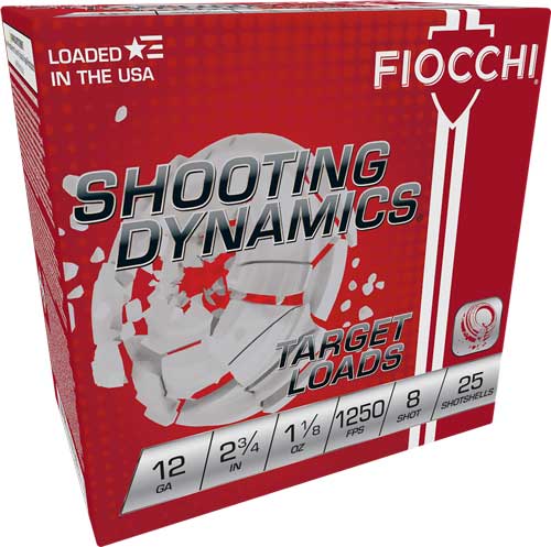 Fiocchi 12SD18X8   12 Gauge 2.75" 1-1/8oz 8 Shot 1250 FPS. 762344856445