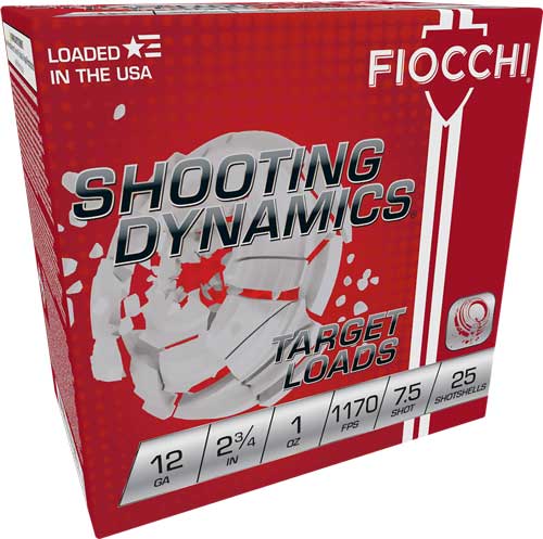 Fiocchi 12SD1L75   12 Gauge 2.75"  7.5 Shot 1170 FPS. 762344852744