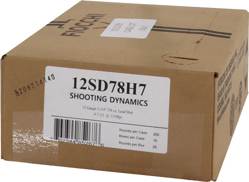 Fiocchi 12sd78h7   12 Gauge 2.75" 7/8oz 7.5 Shot 1350 FPS. 762344852676