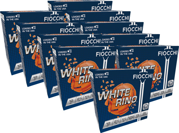 Fiocchi 12WRN075   12 Gauge 2.75" 1-1/8oz 7.5 Shot 1250 FPS. 762344851761