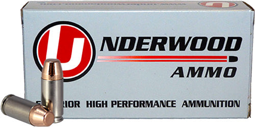 Underwood Ammo 9mm Luger / Parabellum +P 124 grain Full Metal Jacket Flat Nose ammunition
