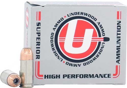 Underwood Ammo Assured Stopping Power +P Jacketed Hollow Point 124 Grain .38 Super  816874020620