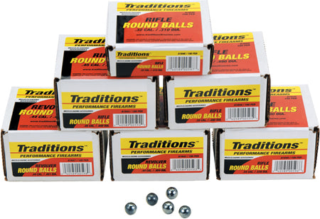 Traditions Round Ball .3756 36 Caliber Revolver Projectiles 100ct
