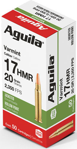 Aguila .17 HMR Target & Range Varmint 20 grain Jacketed Hollow Point ammunition