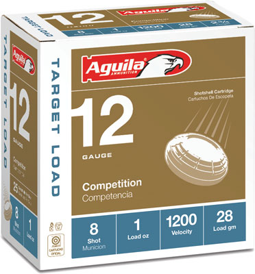 Aguila 12 Gauge Shotgun Ammo Competition 2.75 in 1 oz #8