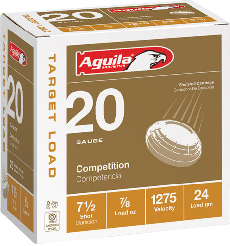 Aguila 20 Gauge Shotgun Ammo Competition 2.75 in 7/8 oz #7.5