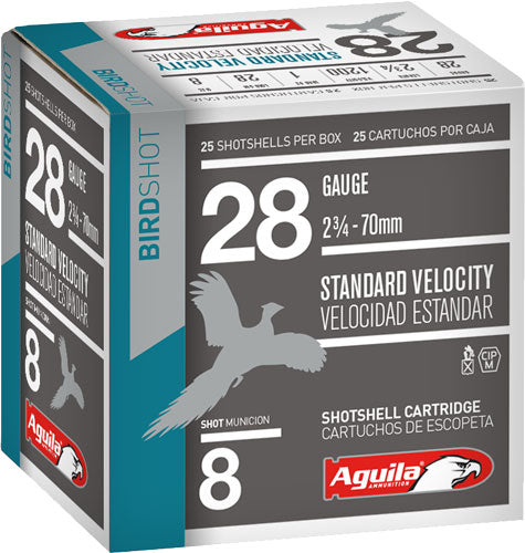 Aguila 1CHB2838 Birdshot Standard Velocity 28 Gauge 2.75" 1oz 8 Shot 1200 fps 640420012056