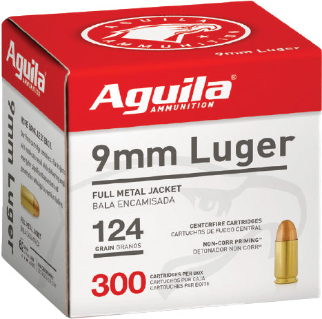 Aguila Target & Range Full Metal Jacket 124 Grain 9mm Luger/Parabellum 1115 fps 640420012698