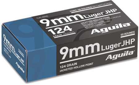 Aguila Personal Defense Jacketed Hollow Point 124 Grain 9mm Luger/Parabellum 1130 fps 640420016450
