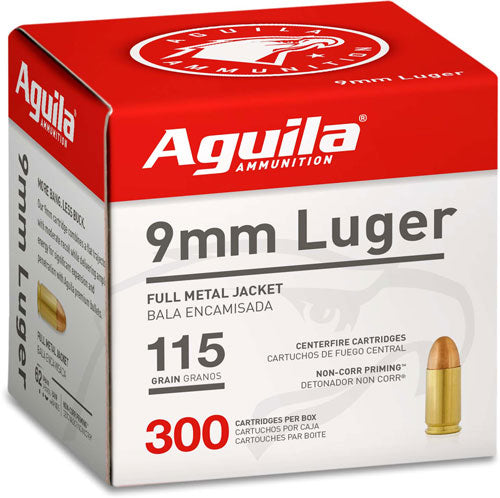 Aguila Target & Range Full Metal Jacket 115 Grain 9mm Luger/Parabellum 1150 fps 640420012001