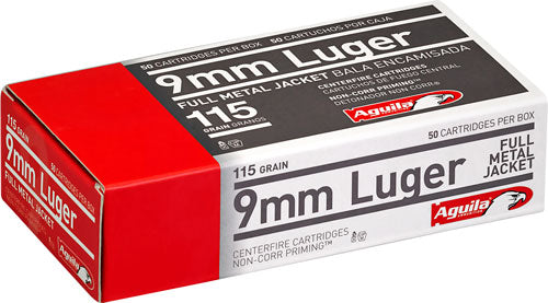 Aguila 9mm Luger 115Gr Full Metal Jacket(FMJ)