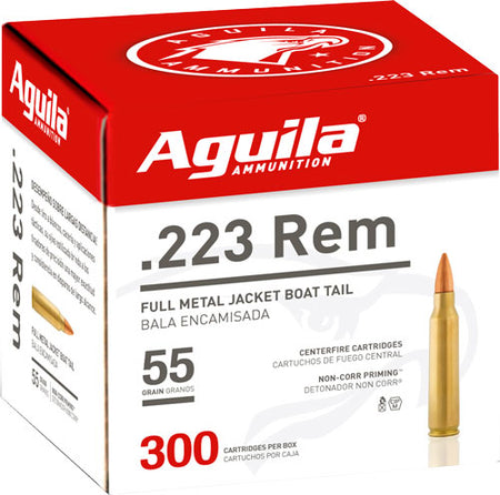 Aguila Target & Range Full Metal Jacket 55 Grain .223 Remington 3215 fps 640420014005