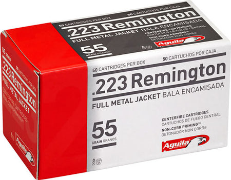 Aguila .223 Remington Target & Range 55 grain Full Metal Jacket ammunition