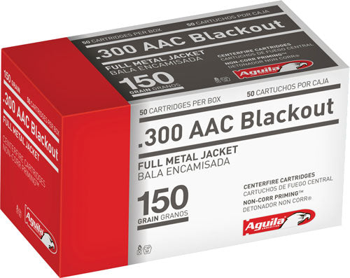 Aguila .300 AAC Blackout Target & Range 150 grain Full Metal Jacket ammunition