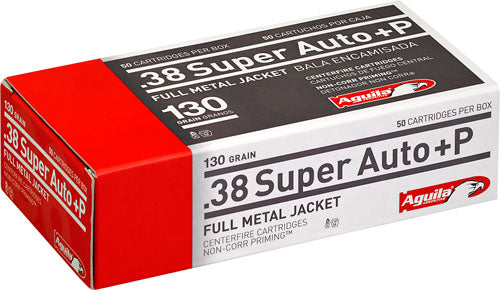 Aguila Target & Range Full Metal Jacket 130 Grain .38 Super 1220 fps 640420003153