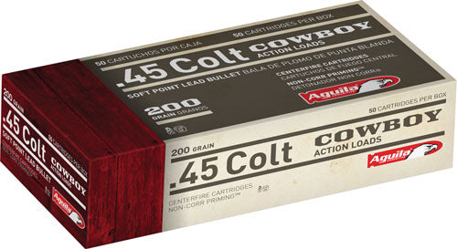 Aguila Cowboy Action LEAD Soft Point 200 Grain .45 Long Colt 600 fps 640420003238
