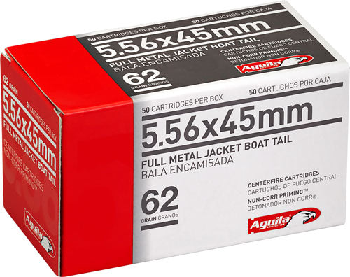 Aguila 5.56x45mm NATO Target & Range 62 grain Full Metal Jacket Boat Tail ammunition