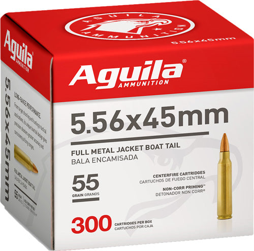 Aguila 5.56x45mm NATO Target & Range 55 grain Full Metal Jacket Boat Tail ammunition