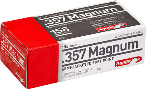 Aguila Target & Range Semi Jacketed Soft Point 158 Grain .357 Magnum 1545 fps 640420003160