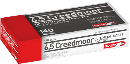 Aguila Ammunition 6.5 Creedmoor 140gr FMJ-BT