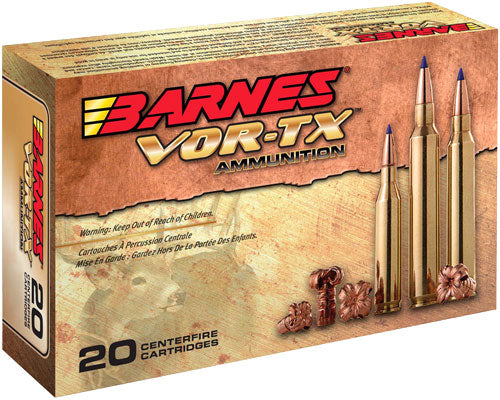 Barnes VOR-TX Tipped TSX Boat Tail 80 Grain .243 Winchester 3350 fps 716876024384