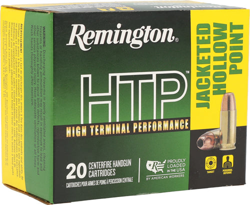 Remington HTP Jacketed Hollow Point 180 Grain .40 S&W 1015 fps 047700496900