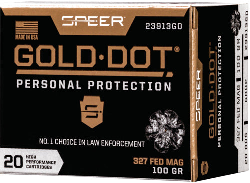 Speer Gold Dot Personal Protection Hollow Point 100 Grain .327 Federal Mag 1500 fps 604544646665